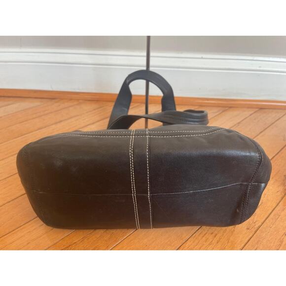 Coach #F10911 Black Leather Nickel Soho Tote Carryall Bag Purse (130 - Picture 8 of 9